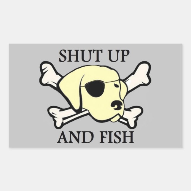 Adesivo Retangular Capitão Finley Says Sticker (Frente)