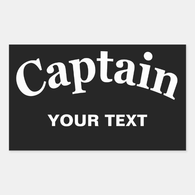 ADESIVO RETANGULAR CAPITÃO - PERSONALIZÁVEL (Frente)
