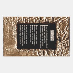 Adesivo Retangular Caras do pecado