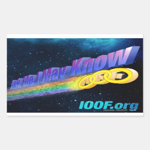 Adesivo Retangular Caras Estranhos: "Perguntem-Me Posso Saber"