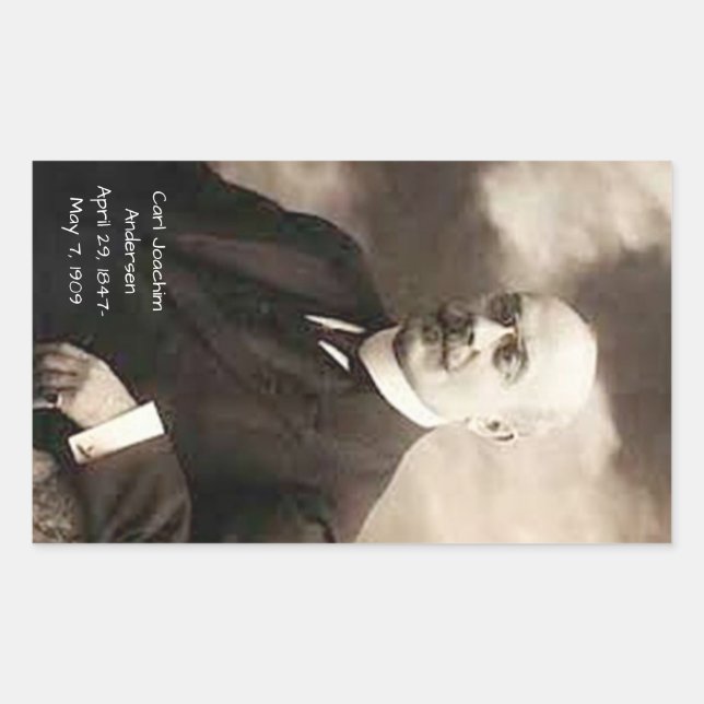 Adesivo Retangular Carl Joachim Anderson (Frente)