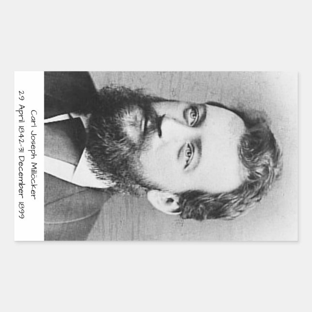 Adesivo Retangular Carl Joseph Millöker (Frente)