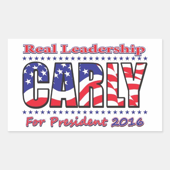 Adesivo Retangular Carly Fiorina (Frente)