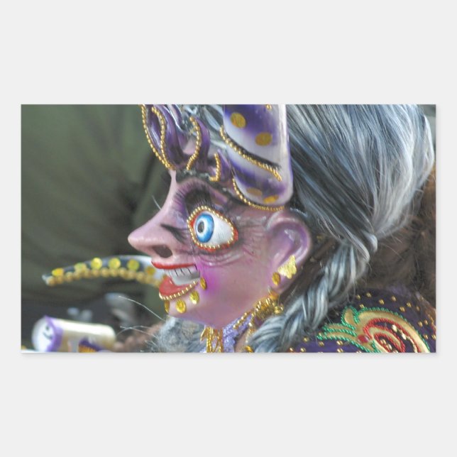 Adesivo Retangular Carnaval de Oruro, Bolívia (Frente)