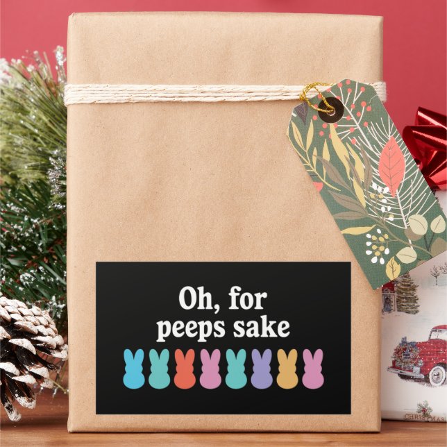 Adesivo Retangular Carnaval Religioso Cristão felz pascoa Bunny (Feriado)