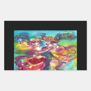 Adesivo Retangular CARNIVAL DANCE Venetian Mascarada Ball