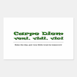 Adesivo Retangular Carpe Diem