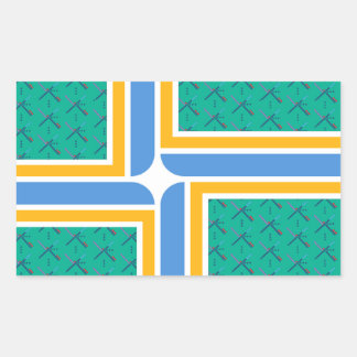 Adesivo Retangular Carpete do aeroporto PDX - Portland Sticker