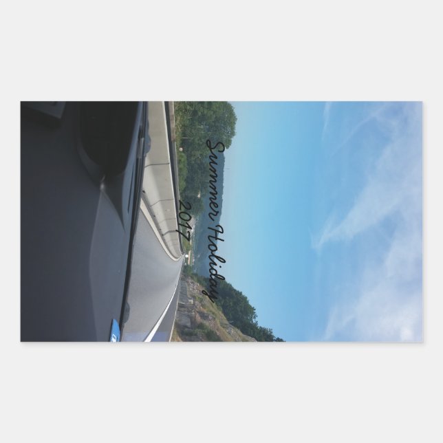 Adesivo Retangular Carro Feriado Montanha Europa Áustria Fotografia (Frente)