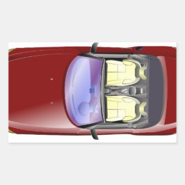 Adesivo Retangular Carros coloridos