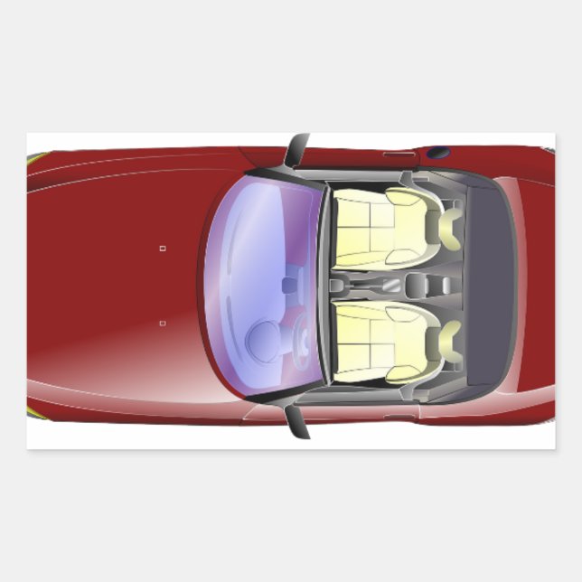 Adesivo Retangular Carros coloridos (Frente)