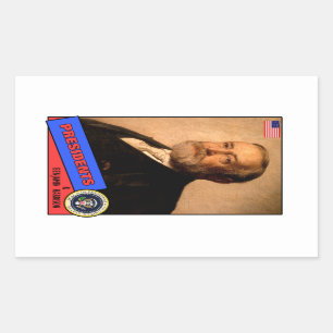 Adesivo Retangular Cartão Benjamin Harrison