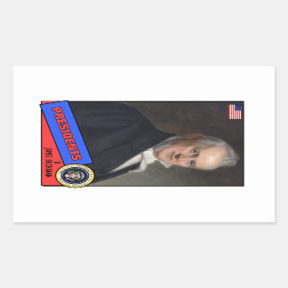 Adesivo Retangular Cartão de beisebol de James Buchanan