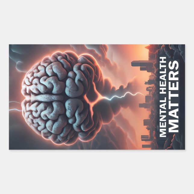 Adesivo Retangular Cartão postal (Frente)