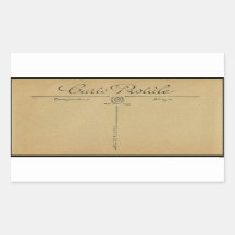 CARTÃO + RÓTULO: VINTAGEM FRANCÊS PÓS-CARTÃO RETAN