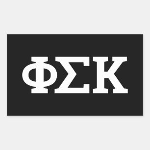 Adesivo Retangular Cartas Phi Sigma Kappa