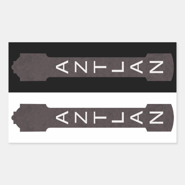 Adesivo Retangular cartaz do teatro de aztlan (Frente)