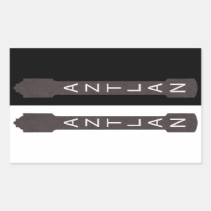 Adesivo Retangular cartaz do teatro de aztlan