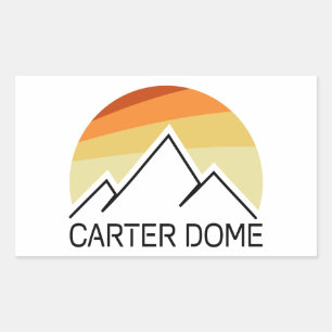 Adesivo Retangular Carter Dome New Hampshire Retro