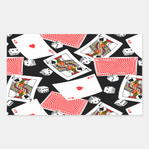 Adesivo Retangular Cartões e dados