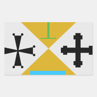 Adesivo Retangular Casaco de armas da Calábria (Itália)