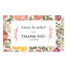 Casamento de Pintura de Bloom Botânico