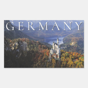 Adesivo Retangular Castelo de Neuschwanstein Alemanha, Baviera