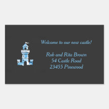 Castelo Watercolor Art Personalizado Sticker