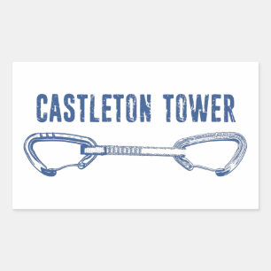 Adesivo Retangular Castleton Tower Escalando rapidamente