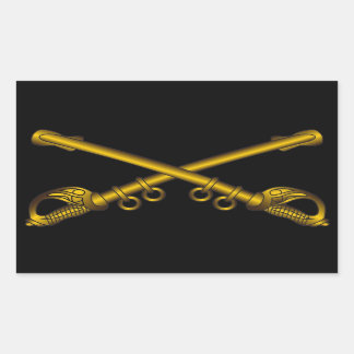 Adesivo Retangular Cavalaria Cruzada Sabers Stickers
