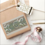 Adesivo Retangular Cavalos-marinhos e algas marinhas, Vintage Art Nou<br><div class="desc">Ilustração Vintage art nouveau Marine life fine-art design. Uma bela cena submarina com cavalos e algas.</div>