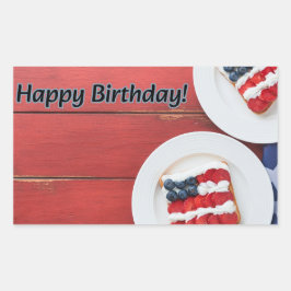 Adesivo Retangular Celebração Patriótica