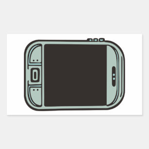Adesivo Retangular celular vintage