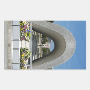 Adesivo Retangular Cenotáfio Memorial de Hiroshima