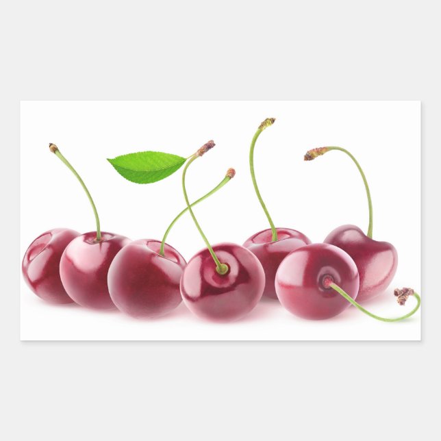 Adesivo Retangular Cerejas seguidas (Frente)