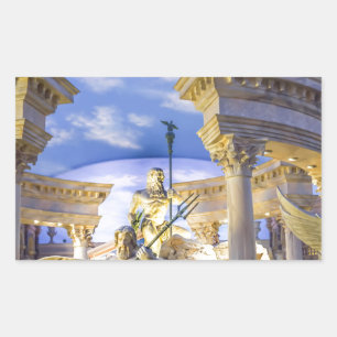 Adesivo Retangular César Palácio Las Vegas Estátua Hotel Cassino