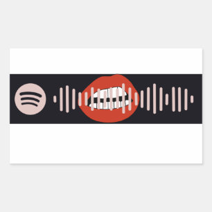 Adesivo Retangular Céu da meia-noite por Miley Cyrus Spotify Code