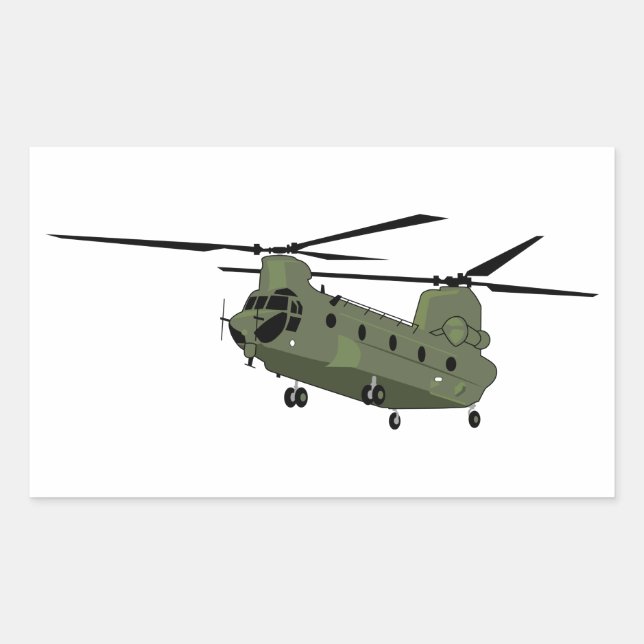 Adesivo Retangular CH-47 Chinook (Frente)