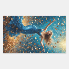 Adesivo Retangular Chá da sorte