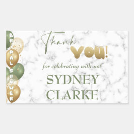 Adesivo Retangular Chá de panela. Festa Pajama