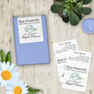 Adesivo Retangular Chamomile Soap Labels 🧼 para Produtos de Soap Art