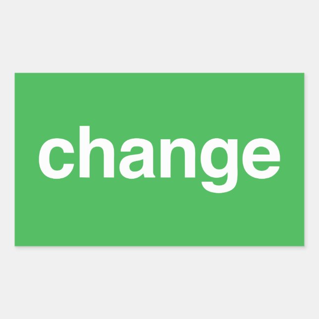 Adesivo Retangular Change (Frente)