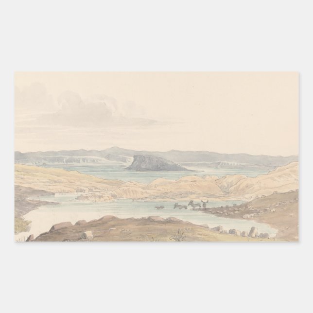 Adesivo Retangular Charles Hamilton Smith - Lago Sussex (Frente)