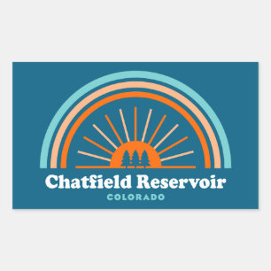 Adesivo Retangular Chatfield Reservoir Colorado Rainbow