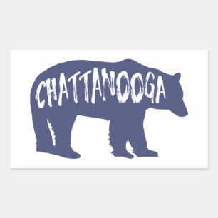 Adesivo Retangular Chattanooga Tennessee Bear