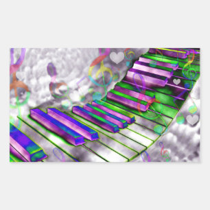 Adesivo Retangular Chaves do meu coração#2_