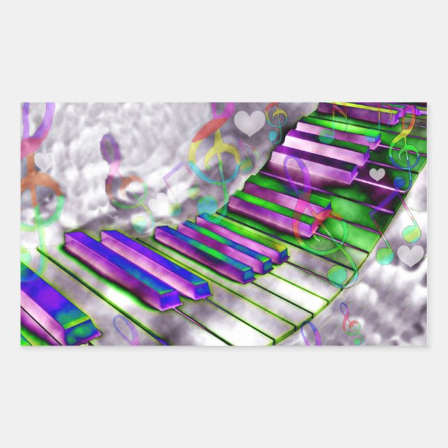 Adesivo Retangular Chaves do meu coração#2_ (Frente)