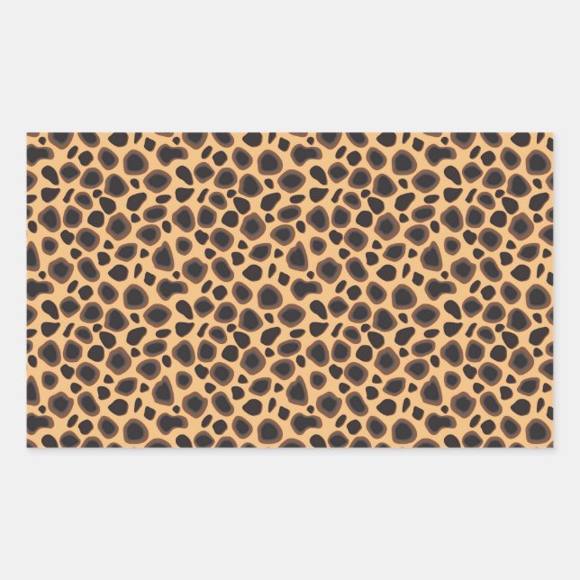 Adesivo Retangular Cheetah Pattern (Frente)