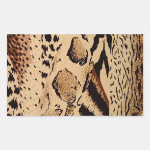 Adesivo Retangular Cheetah Pattern