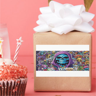 Adesivo Retangular Cheio-bomba-adesivo do Skeletor